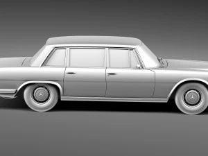 Mercedes-Benz 600 W100 1963-1981 3D Model