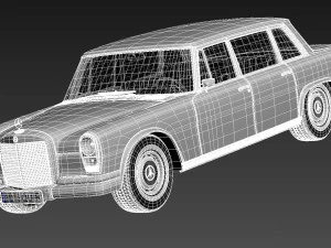 Mercedes-Benz 600 W100 1963-1981 3D Model