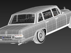 Mercedes-Benz 600 W100 1963-1981 Model 3D