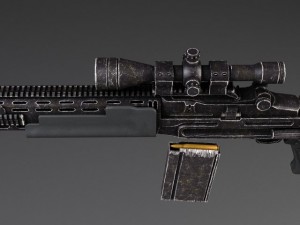 M14 EBR Sniper Rifle Modello 3D