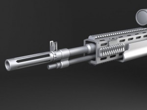 M14 EBR Sniper Rifle Modello 3D