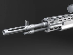 M14 EBR Sniper Rifle 3D Model