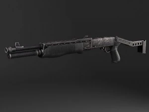 Espingarda Spas 12 Modelo 3D