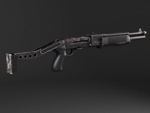 Spas12 Shotgun Modelo 3D