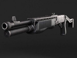 Spas12 Shotgun Modelo 3D
