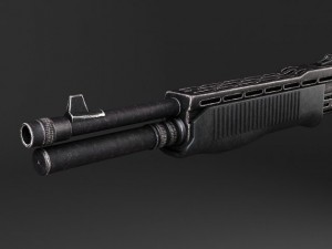 Spas12 Shotgun Modelo 3D