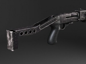 Spas12 Shotgun Modelo 3D