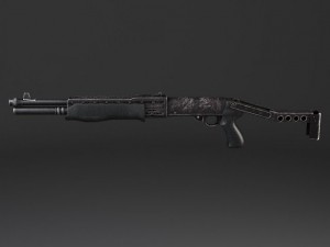 Spas12 Shotgun Modelo 3D