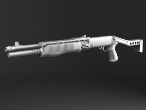 Spas12 Shotgun Modelo 3D