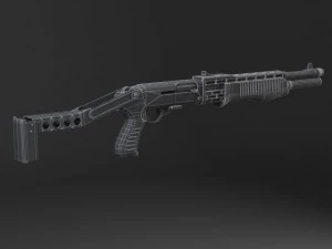 Spas12 Shotgun 3D Model