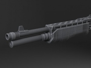 Spas12 Shotgun Modelo 3D