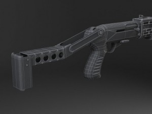 Spas12 Shotgun Modelo 3D