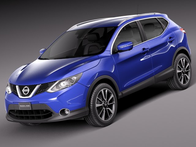 Nissan Qashqai 2014 Modelo 3D .c4d .max .obj .3ds .fbx .stl .blend 