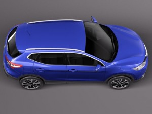 Nissan Qashqai 2014 Modelo 3D