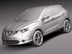 Nissan Qashqai 2014 Modelo 3D