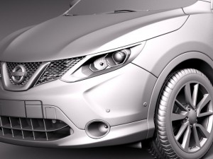 Nissan Qashqai 2014 Modelo 3D