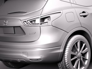 Nissan Qashqai 2014 Modelo 3D