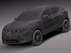 Nissan Qashqai 2014 Modelo 3D