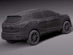 Nissan Qashqai 2014 Modelo 3D