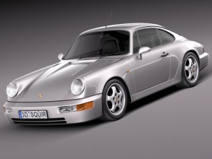 Porsche 911 964 Carrera 1990 3D Model