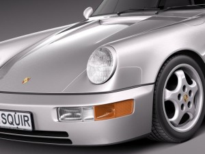 Porsche 911 964 Carrera 1990 3D Model