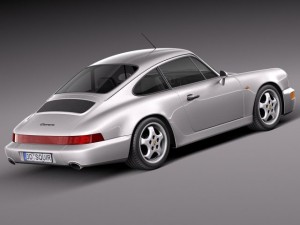Porsche 911 964 Carrera 1990 3D Model
