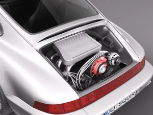 पोर्शे 911 964 कैरेरा 1990 3D मॉडल