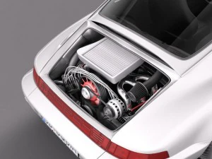 पोर्शे 911 964 कैरेरा 1990 3D मॉडल