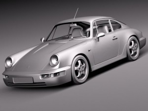 Porsche 911 964 Carrera 1990 3D Model