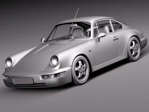 पोर्शे 911 964 कैरेरा 1990 3D मॉडल