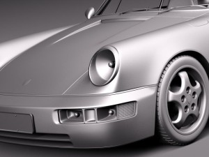 Porsche 911 964 Carrera 1990 3D Model