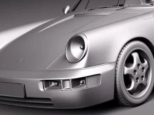 पोर्शे 911 964 कैरेरा 1990 3D मॉडल