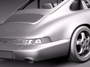 Porsche 911 964 Carrera 1990 3D Model