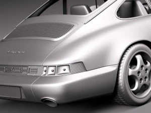 पोर्शे 911 964 कैरेरा 1990 3D मॉडल