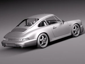 पोर्शे 911 964 कैरेरा 1990 3D मॉडल