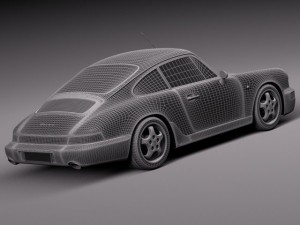 Porsche 911 964 Carrera 1990 3D Model