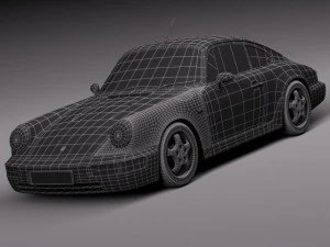 पोर्शे 911 964 कैरेरा 1990 3D मॉडल