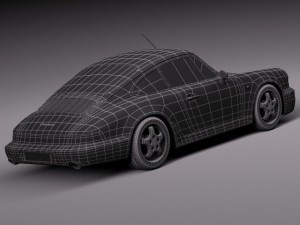 Porsche 911 964 Carrera 1990 3D Model