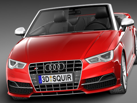 Audi S3 Cabriolet 2015 3D Modell