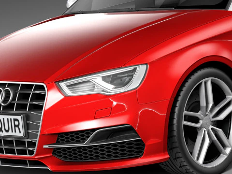 Audi S3 Cabriolet 2015 3D Model
