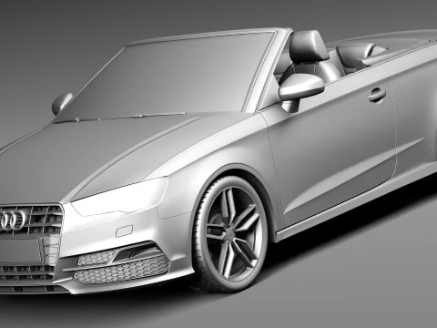 Audi S3 Cabriolet 2015 3D Model