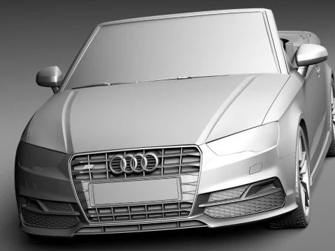 Audi S3 Cabriolet 2015 3D Model
