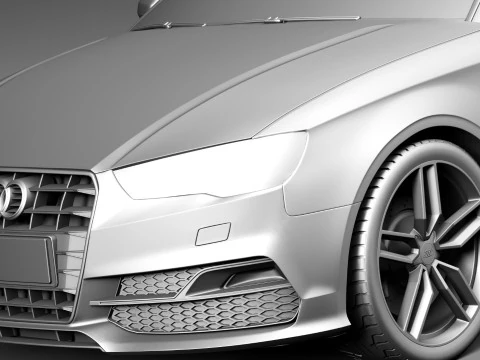Audi S3 Cabriolet 2015 3D Model