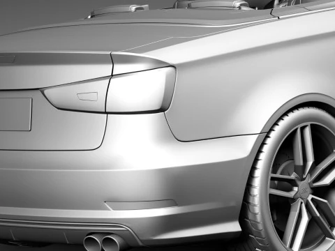 Audi S3 Cabriolet 2015 3D Model