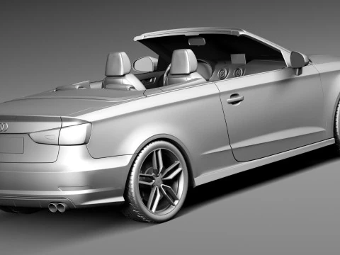 Audi S3 Cabriolet 2015 3D Model
