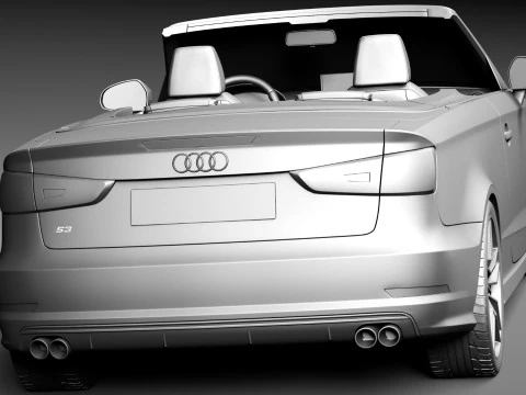 Audi S3 Cabriolet 2015 3D Model