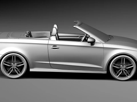 Audi S3 Cabriolet 2015 3D Model