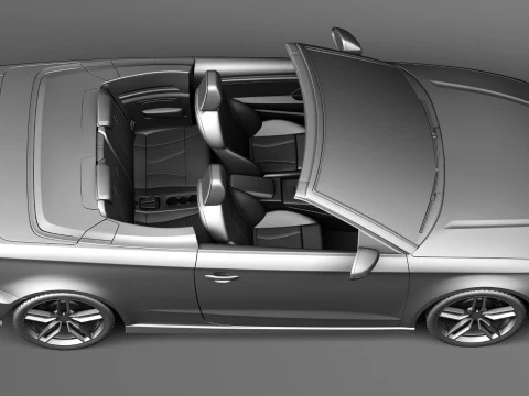 Audi S3 Cabriolet 2015 3D Model