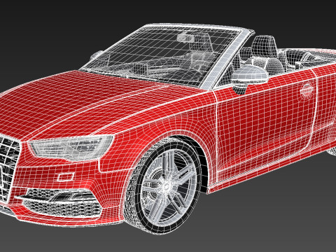 Audi S3 Cabriolet 2015 3D Modell
