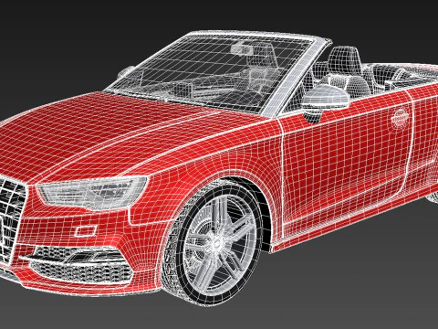 Audi S3 Cabriolet 2015 3D Model